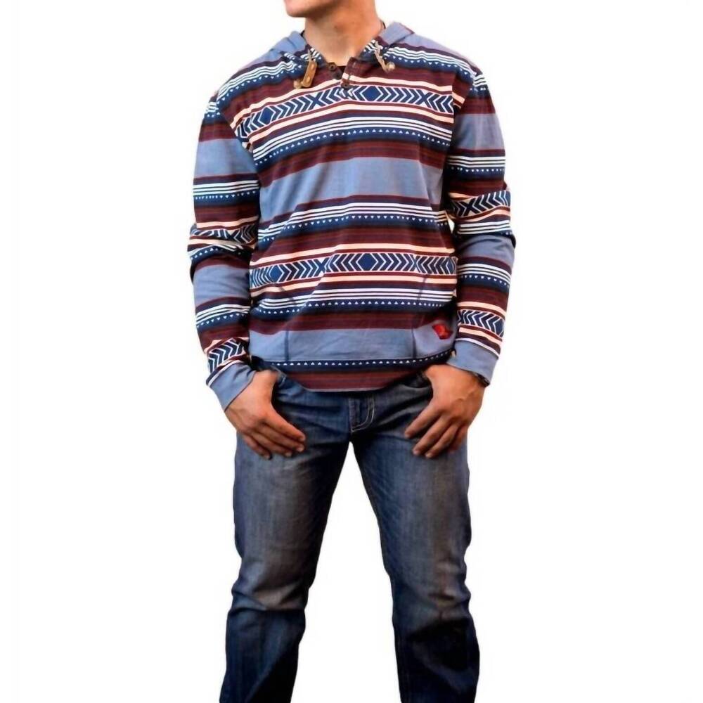 NEW STS RANCHWEAR patriot pullover in blue multi